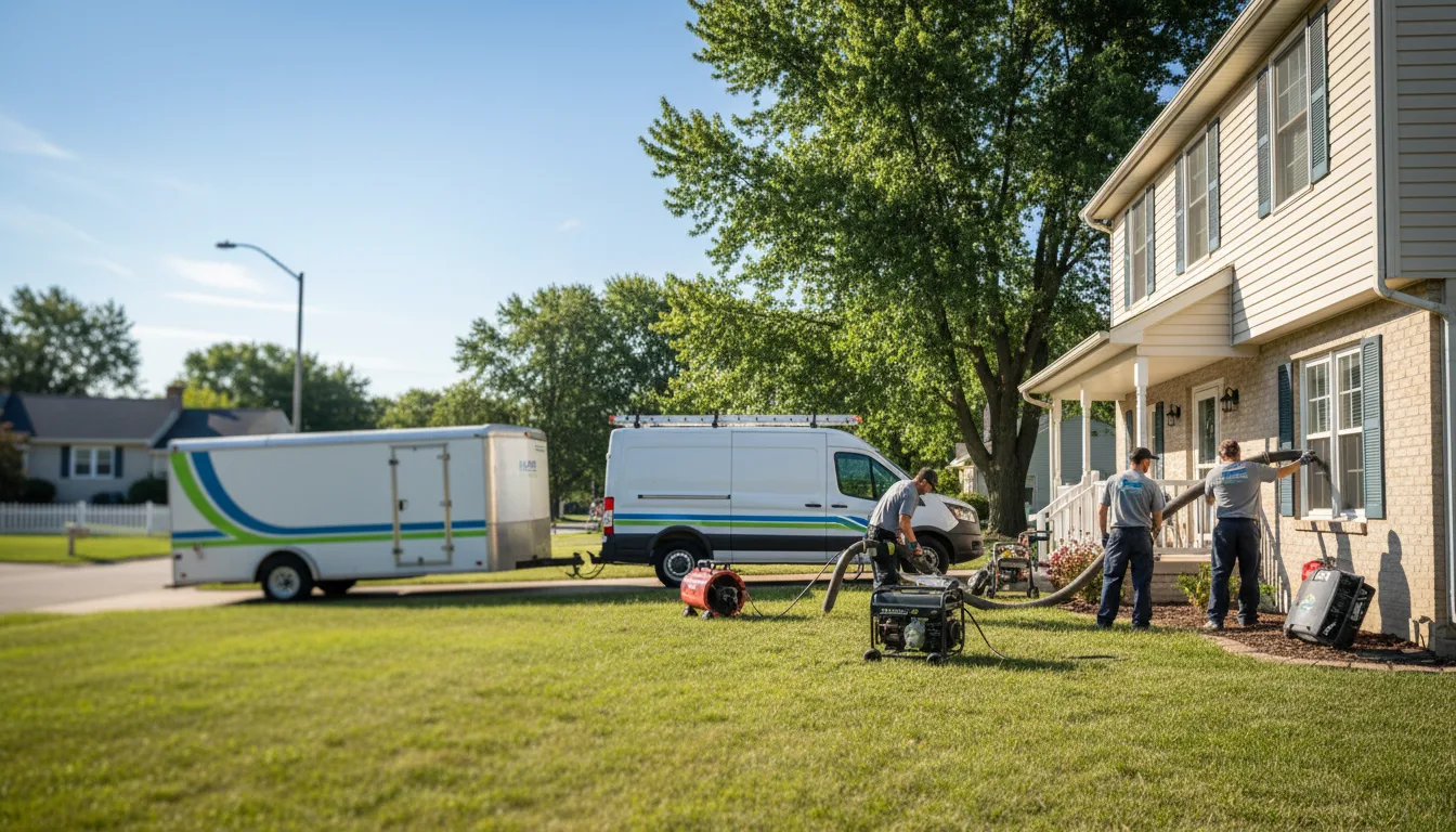Flooded Basement Restoration And Cleanup With Repair in Anna, OH near me